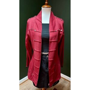 NWT Parsley & Sage Reversible Red and Black Jacket Women's Size S‎